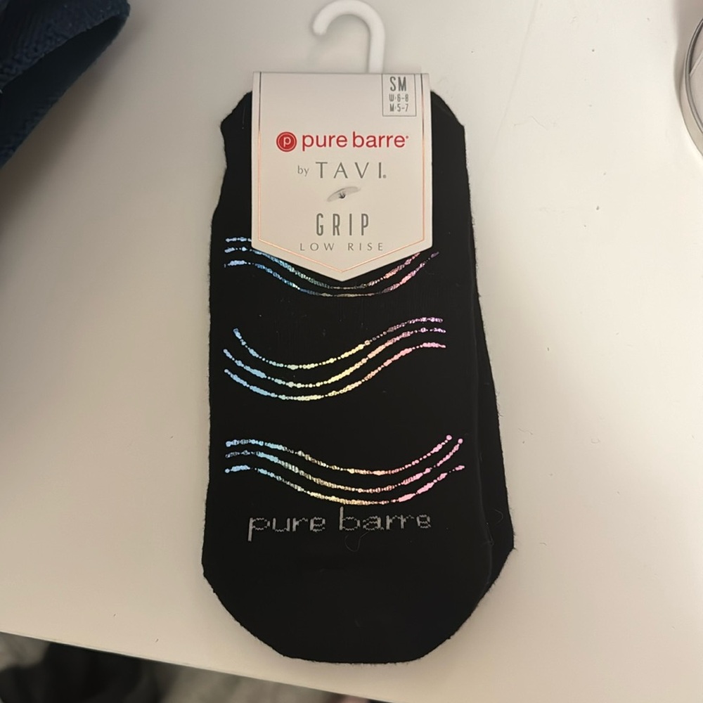Pure Barre grippy ankle socks